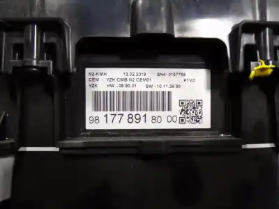 Peça sobressalente para automóvel em segunda mão quadrante por opel combo cargo (e) 1.6 16v cdti dpf referências oem iam 9817789180  9817789180