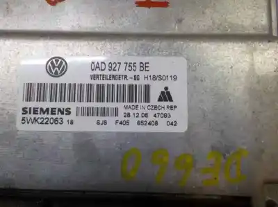 Second-hand car spare part ecu engine control for volkswagen touareg (7la, 7l6, 7l7) 3.0 v6 tdi oem iam references 0ad927755bg 5wk22063 0ad927755be