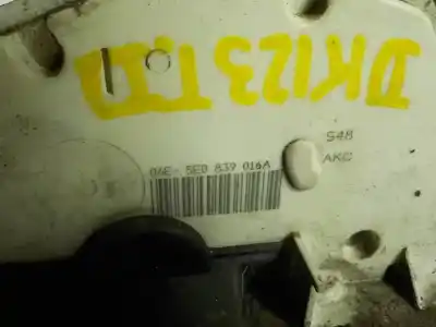 Автозапчастина б/у замок заднього правого дверя для skoda rapid spaceback (nh1) 1.6 tdi посилання на oem iam 5e0839016a  5e0839016a