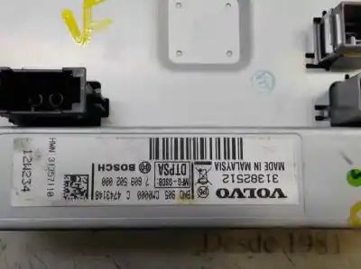 Second-hand car spare part multifunction display for volvo v40 2.0 diesel cat oem iam references 36001985 c4743148 31382512