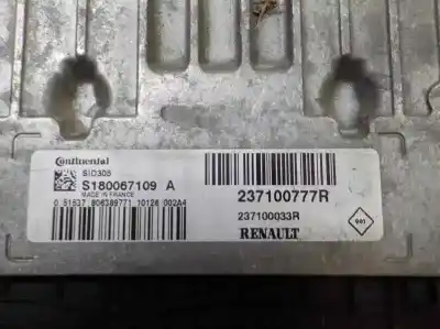 Автозапчастина б/у ебу контролер двигуна для renault scénic iii (jz0/1_) 1.5 dci посилання на oem iam 237100777r s180067109a 237100777r