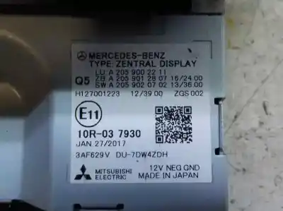 Автозапчастина б/у багатофункційний дисплей для mercedes-benz clase c (w205) lim. c 250 cdi 4matic bluetec (205.009) посилання на oem iam a2059002211  a2059002211