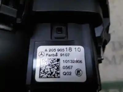 Автозапчастина б/у управління світлом для mercedes-benz clase c (w205) lim. c 250 cdi 4matic bluetec (205.009) посилання на oem iam a20590518109107 10132806 a2059051810