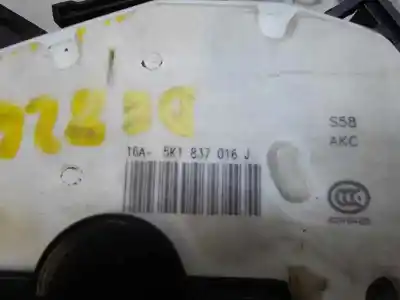Автозапчастина б/у замок передній праві двері для seat leon (5f1) 1.6 tdi посилання на oem iam 5k1837016e  5k1837016j