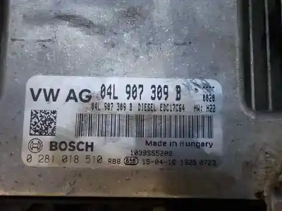 Автозапчасти б/у блок управления двигателем за seat leon (5f1) 1.6 tdi ссылки oem iam 04l906021m5f0 0281018510 04l907309b