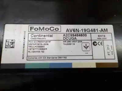 Автозапчастина б/у електронний модуль для ford kuga (cbs) titanium посилання на oem iam 1829420 a2c99484600 av6n19g481am