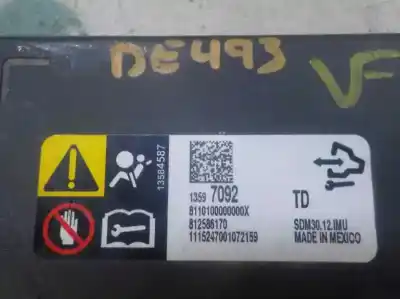 Автозапчастина б/у блок управління подушками безпеки для opel corsa d (s07) 1.4 (l08 l68) посилання на oem iam   