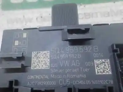 Second-hand car spare part electronic module for seat leon st (5f8) 1.6 tdi oem iam references 5q4959592bz00  5q4959592b