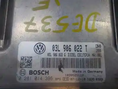 Recambio de automóvil de segunda mano de centralita motor uce para volkswagen tiguan (5n1) 2.0 tdi referencias oem iam 03l906022t 0281014396 03l997016j