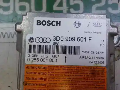Second-hand car spare part airbag control unit for volkswagen touareg (7la, 7l6, 7l7) 3.0 v6 tdi oem iam references 3d0909601f00c 0285001800 3d0909601f