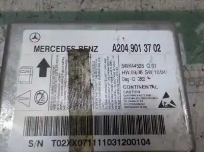 Recambio de automóvil de segunda mano de centralita airbag para mercedes clase glk (w204) glk 2.1 cdi cat referencias oem iam a2049013702 5wk44526 a2049013702