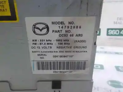 Recambio de automóvil de segunda mano de sistema audio / radio cd para mazda 5 berl. (cr) 2.0 diesel cat referencias oem iam   cc9366ar0