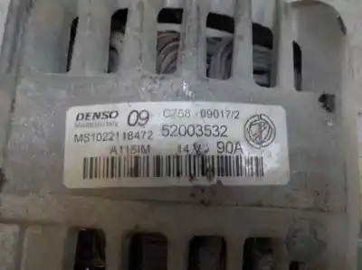 Автозапчастина б/у генератор для fiat panda (319) 1.2 cat (gpl) посилання на oem iam 52003532 ms1022118472 52003532