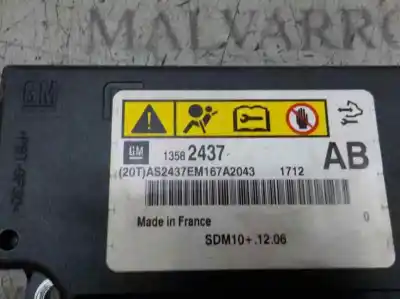 Автозапчастина б/у блок управління подушками безпеки для opel zafira tourer c (p12) 2.0 cdti (75) посилання на oem iam   