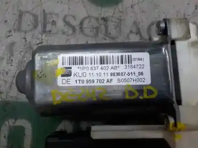 Second-hand car spare part right front window motor for seat leon (1p1) 1.6 tdi 90 cv / 66 kw oem iam references   