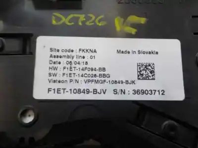 Автозапчастина б/у панель інструментів для ford c-max (ceu) 1.0 ecoboost cat посилання на oem iam 2303634  f1et10849bjv