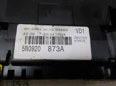 İkinci el araba yedek parçası enstrüman paneli için volkswagen tiguan (5n2) 2.0 tdi oem iam referansları 5n0920873a  