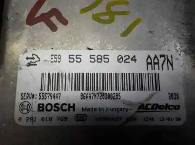 Автозапчасти б/у блок управления двигателем за opel astra j (p10) 2.0 cdti (68) ссылки oem iam 55579447 0281018769 55585024