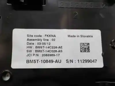 Peça sobressalente para automóvel em segunda mão quadrante por ford focus lim. (cb8) 1.0 ecoboost cat referências oem iam 5580299  bm5t10849au