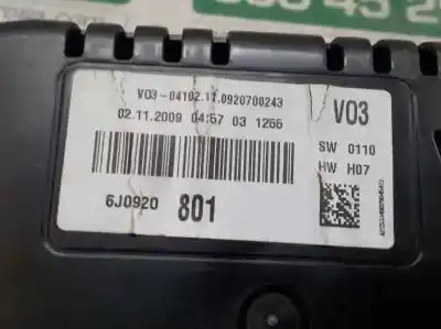 Автозапчастина б/у панель інструментів для seat ibiza (6j5) reference посилання на oem iam 6j0920801x a2c53349029 6j0920801
