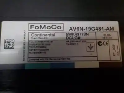 Second-hand car spare part electronic module for ford kuga (cbs) 2.0 tdci cat oem iam references 1829420  av6n19g481am