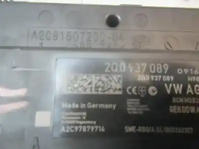 Second-hand car spare part electronic module for seat arona style oem iam references 2q0937089 a2c97879714 2q0937089