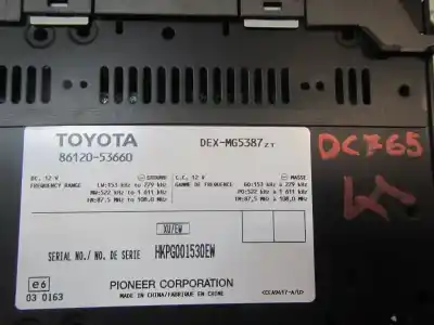 Автозапчастина б/у аудіо система / радіо cd для lexus is200 (ds2/is2) 2.2 d-cat посилання на oem iam 8612053660  8612053660