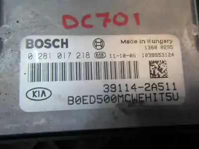Second-hand car spare part ecu engine control for kia cee´´d sporty wagon active oem iam references 391142a511 0281017218 391142a511