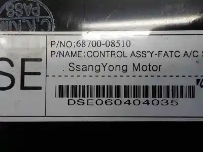 Автозапчастина б/у клімат-контроль для ssangyong rexton 2.7 turbodiesel cat посилання на oem iam   
