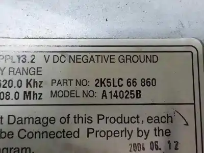 Piesă de schimb auto la mâna a doua sistem audio / cd radio casetofon pentru kia carnival ii 2.9 cdri ex referințe oem iam   