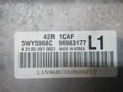 Second-hand car spare part ecu engine control for chevrolet aveo 1.2 cat oem iam references   