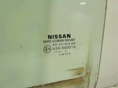 Second-hand car spare part front left door window glass for nissan navara pick-up (d40m) 2.5 dci cat oem iam references 80301eb300  