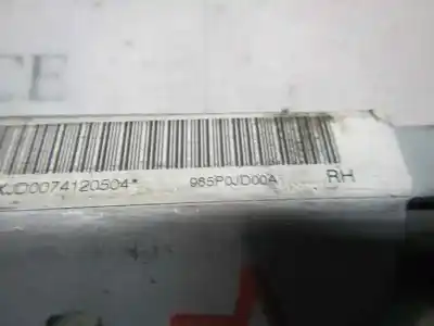 Автозапчастина б/у передня права подушка безпеки для nissan qashqai / qashqai +2 i (j10, nj10, jj10e) 2.0 dci посилання на oem iam 985p0jd00a  985p0jd00a