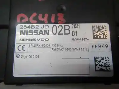 Автозапчастина б/у електронний модуль для nissan qashqai / qashqai +2 i (j10, nj10, jj10e) 2.0 dci посилання на oem iam 284b2jd02b 5wk48812 284bjd02b
