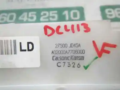 Автозапчастина б/у клімат-контроль для nissan qashqai / qashqai +2 i (j10, nj10, jj10e) 2.0 dci посилання на oem iam 27500jd45a  27500jd45a