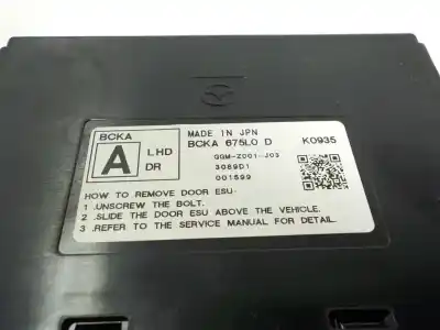 Pezzo di ricambio per auto di seconda mano modulo elettronico per mazda 3 berlina (bp) evolution riferimenti oem iam   bcka675lod