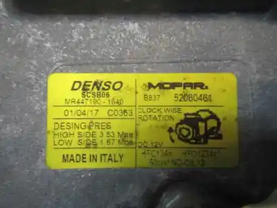 Second-hand car spare part air conditioning compressor for fiat panda (319) easy oem iam references   