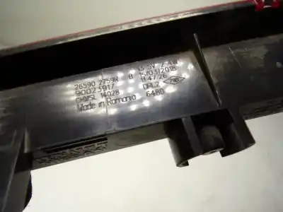 Автозапчасти б/у центральный задний фонарь за renault captur 1.2 tce energy ссылки oem iam 265902759r 90023917 265902759r