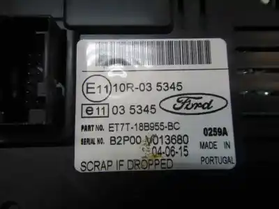Second-hand car spare part multifunction display for ford fiesta (ccn) trend oem iam references   