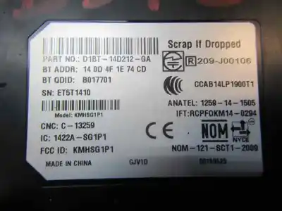Second-hand car spare part electronic module for ford fiesta (ccn) trend oem iam references   
