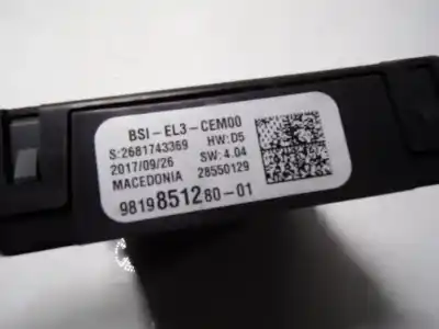 Piesă de schimb auto la mâna a doua panou siguranțe pentru opel crossland x 1.2 referințe oem iam dummy1 2681743369 981985128001