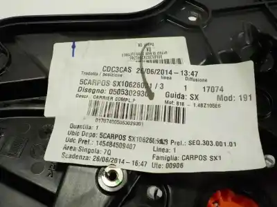 Автозапчастина б/у регулятор склона задній лівий для alfa romeo giulietta (191) 1.4 turbo cat посилання на oem iam 71754422  30300101