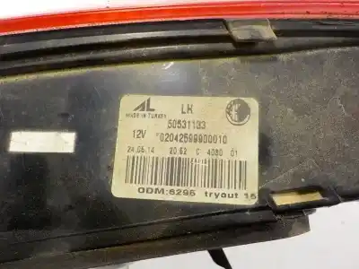 Автозапчастина б/у внутрішній лівий задній ліхар для alfa romeo giulietta (191) 1.4 turbo cat посилання на oem iam 50531133  50531133