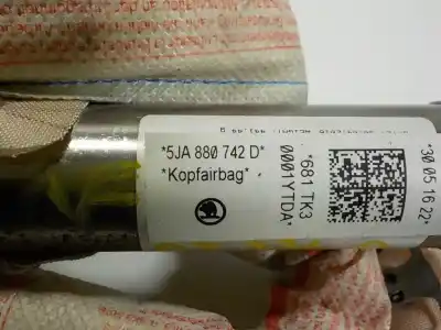 Автозапчастина б/у передня права подушка безпеки для seat toledo iv (kg3) 1.6 tdi посилання на oem iam 5ja880742d  5ja880742d