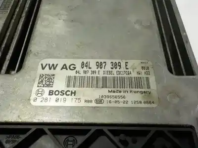 Автозапчасти б/у блок управления двигателем за seat toledo iv (kg3) 1.6 tdi ссылки oem iam 04l906021eg 0281019175 04l907309e