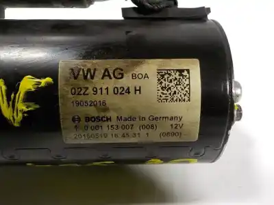 Автозапчасти б/у двигатель запускается за seat toledo iv (kg3) 1.6 tdi ссылки oem iam 02z911024h 0001153007 02z911024h