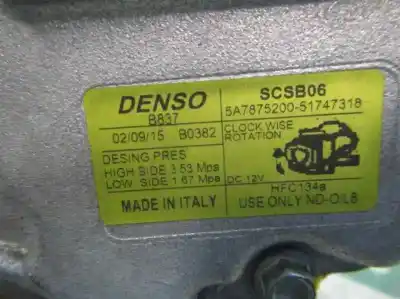 Peça sobressalente para automóvel em segunda mão compressor de ar condicionado a/a a/c por ford ka (ccu) trend + referências oem iam   