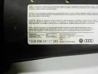 Автозапчасти б/у передняя левая боковая подушка безопасности за volkswagen passat b6 variant (3c5) 2.0 tdi ссылки oem iam 3c0880241c  3c0880241c