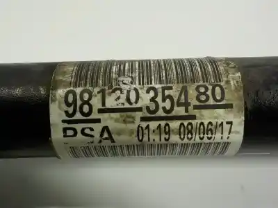 Автозапчастина б/у правий привід для citroen c-elysee (dd_) 1.6 bluehdi 100 посилання на oem iam 9812035480  9812035480