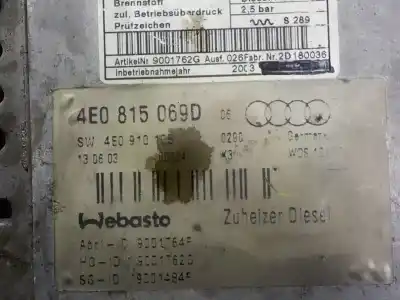 Автозапчасти б/у отопительный двигатель за audi a8 d3 (4e2, 4e8) 4.0 tdi quattro ссылки oem iam 4e0815071e  4e0815069d